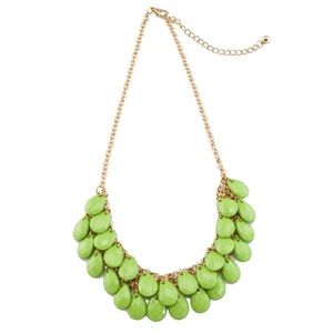 Lime green teardrop Necklace